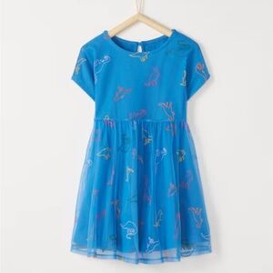 Hanna Andersson | Tulle Dinosaur Embroidery Dress | 10